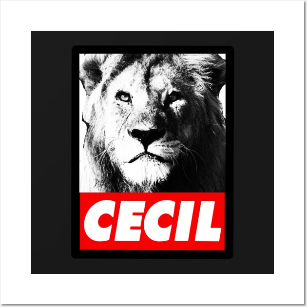 Cecil The Lion Wall Art by NineBlack